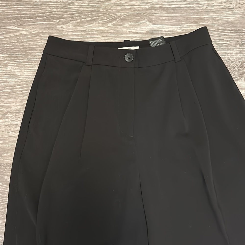 H&M High-Rise Straight-Leg Trousers | Size 8